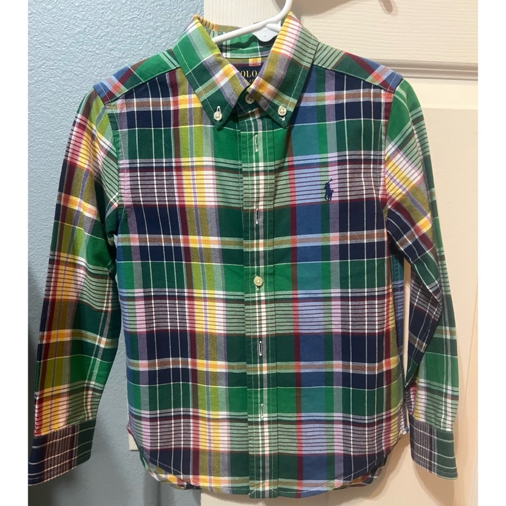 Polo by Ralph Lauren Kids Colorful Plaid Button-Down Shirt